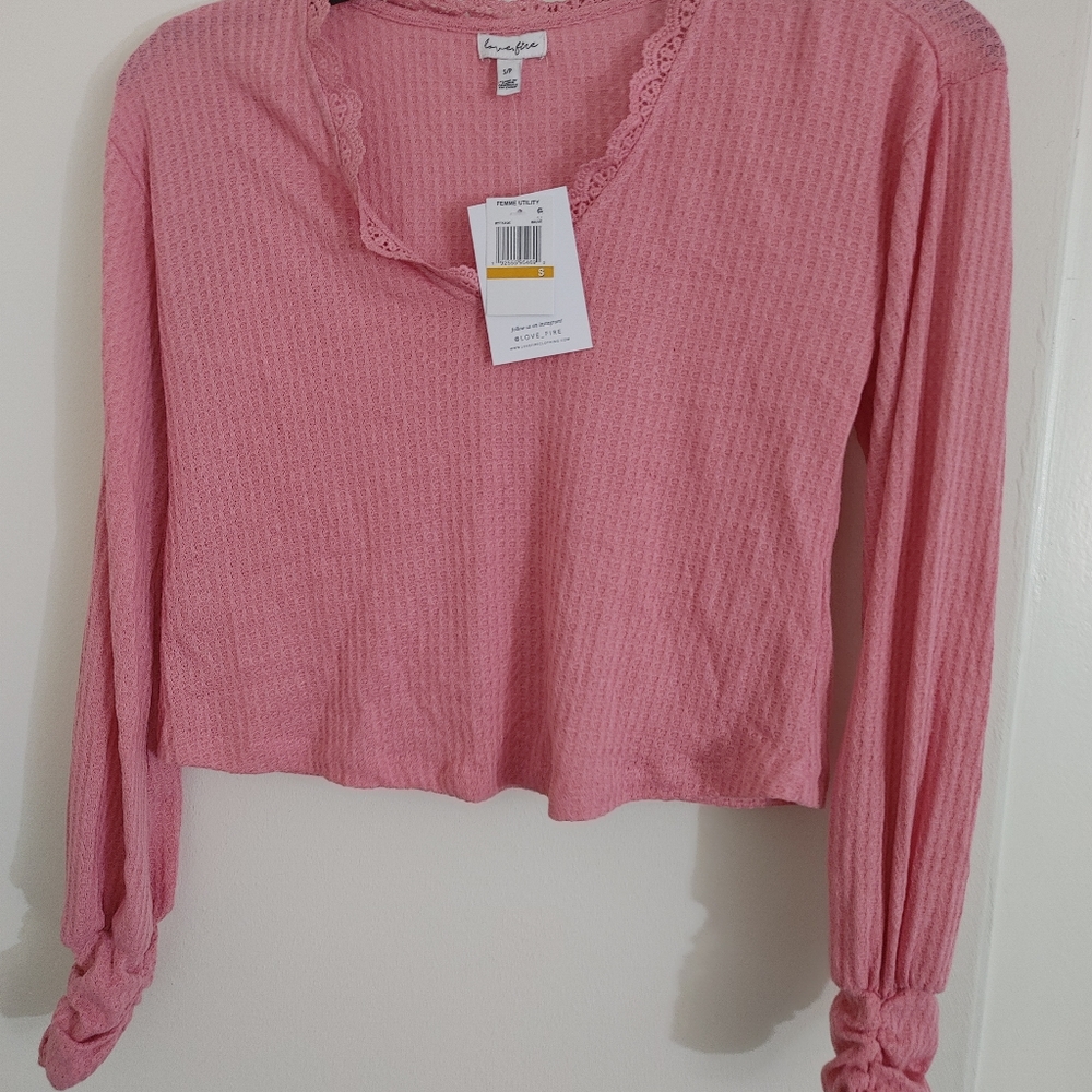 Love Fire Pink Top
